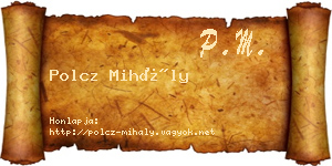 Polcz Mihály névjegykártya